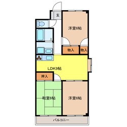 トマトハイツの物件間取画像